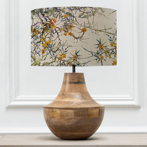 Floral Brown Lighting - Leven  & Hawthorn Eva  Complete Table Lamp Mango/Olive Darren Woodhead