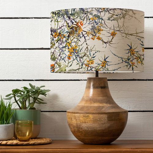 Floral Brown Lighting - Leven  & Hawthorn Eva  Complete Table Lamp Mango/Olive Darren Woodhead