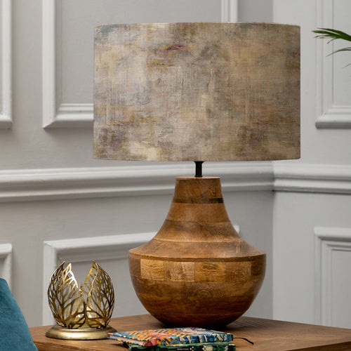 Abstract Brown Lighting - Monet Eva & Leven Complete Table Lamp Mango/Ironstone Voyage Maison