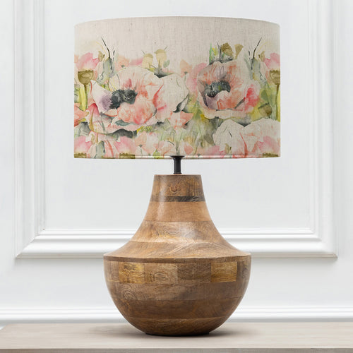 Floral Brown Lighting - Papavera Eva & Leven Complete Table Lamp Mango/Sweetpea Voyage Maison