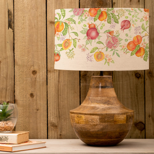 Floral Cream Lighting - Shrubbery Fruits Eva & Leven Complete Table Lamp Mango/Melba Voyage Maison