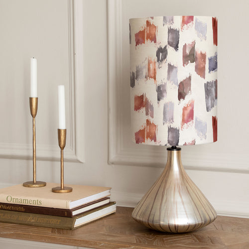 Abstract Gold Lighting - Arwen Anna & Luna Complete Table Lamp Glass/Rosewater Additions