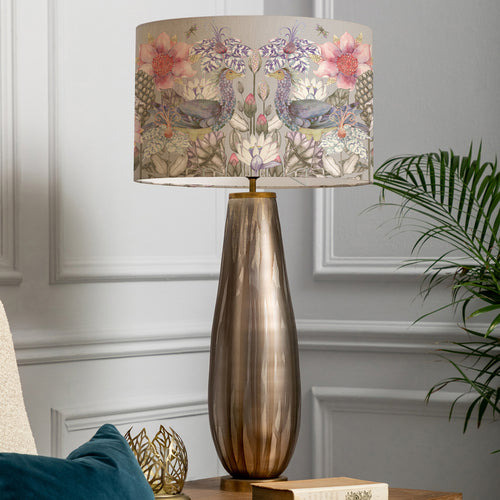 Floral Gold Lighting - Minerva  & Acanthis Eva  Complete Table Lamp Glass/Bronze Voyage Maison