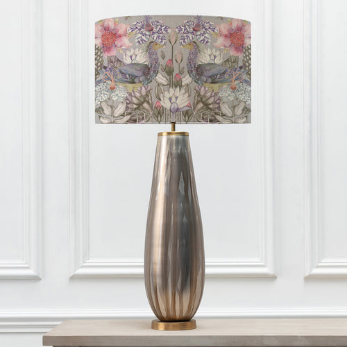 Floral Gold Lighting - Acanthis Eva & Minerva Complete Table Lamp Glass/Bronze Voyage Maison