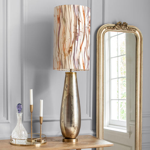 Abstract Gold Lighting - Minerva  & Falls Anna  Complete Table Lamp Glass/Ironstone Additions