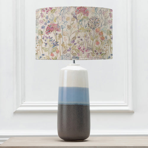 Floral Blue Lighting - Nama  & Hedgerow Eva  Complete Lamp Sky/Linen Voyage Maison