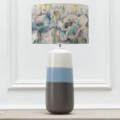 Floral Blue Lighting - Papavera Eva & Nama Complete Table Lamp Sky/Veronica Voyage Maison