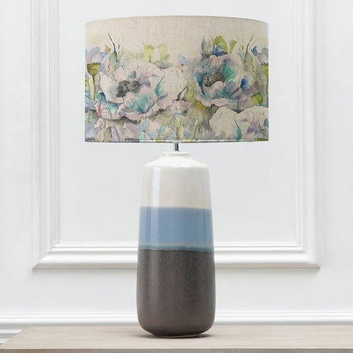 Floral Blue Lighting - Papavera Eva & Nama Complete Table Lamp Sky/Veronica Voyage Maison