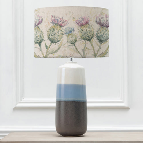 Floral Blue Lighting - Nama  & Thistle Glen Eva  Complete Lamp Sky/Linen Voyage Maison