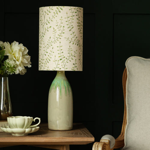 Floral Green Lighting - Eden Anna & Narvi Complete Table Lamp Jade/Apple Additions