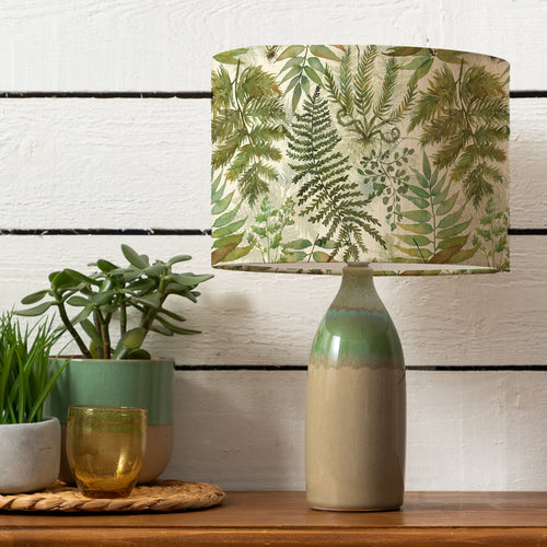 Floral Green Lighting - Elowen Eva & Narvi Complete Table Lamp Linen Voyage Maison