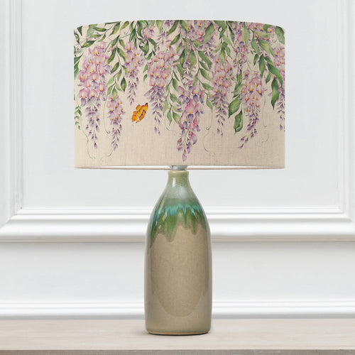 Floral Purple Lighting - Mariposa Eva & Narvi Complete Table Lamp Cream Voyage Maison