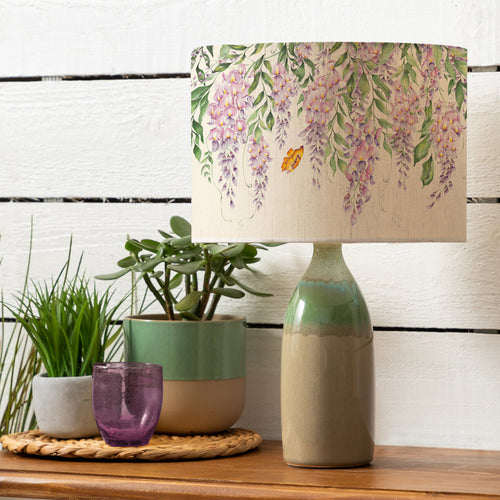Floral Purple Lighting - Narvi & Mariposa Complete Table Lamp Cream Voyage Maison