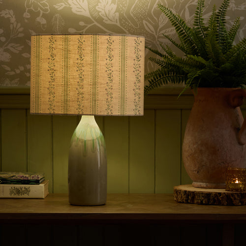 Floral Green Lighting - Primavera Eva & Narvi Complete Table Lamp Jade/Clover Voyage Maison