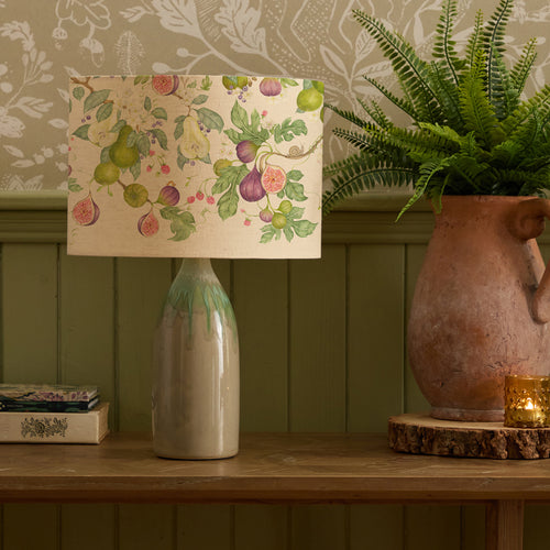 Floral Cream Lighting - Shrubbery Fruits Eva & Narvi Complete Table Lamp Jade/Verdure Voyage Maison