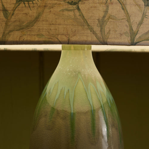 Floral Green Lighting - Thistle Glen Eva & Narvi Complete Table Lamp Jade/Linen Voyage Maison