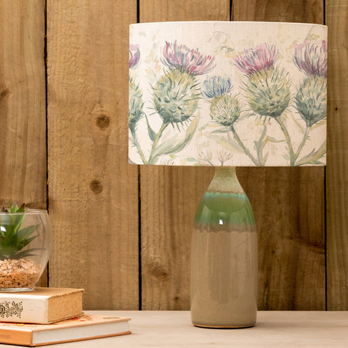 Floral Green Lighting - Narvi  & Thistle Glen Eva  Complete Lamp Jade/Linen Voyage Maison