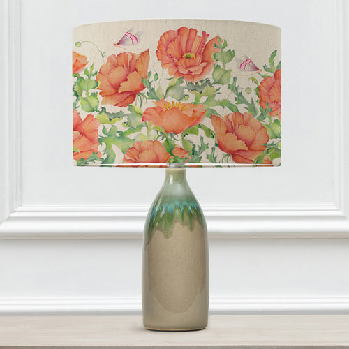 Floral Red Lighting - Valeria Eva & Narvi Complete Table Lamp Scarlet Voyage Maison