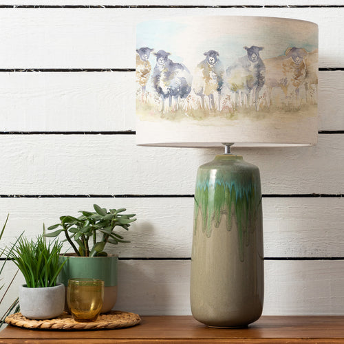 Voyage Maison Neo & Come By Eva Complete Lamp in Jade/Linen