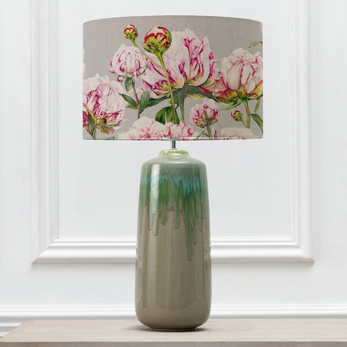Floral Green Lighting - Neo  & Heligan Eva  Complete Lamp Jade/Fuchsia Marie Burke