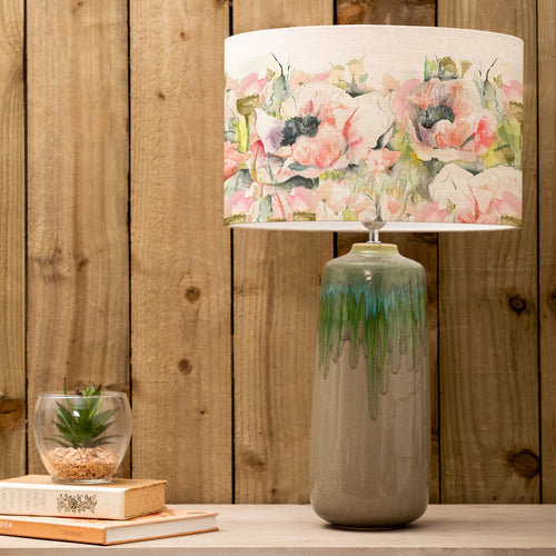 Floral Green Lighting - Papavera Eva & Neo Complete Table Lamp Jade/Sweetpea Voyage Maison