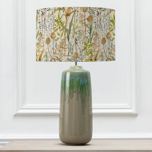 Floral Green Lighting - Lydiard Eva & Neo Complete Table Lamp Linen Voyage Maison