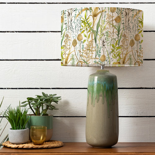 Floral Green Lighting - Neo & Lydiard Complete Table Lamp Linen Voyage Maison
