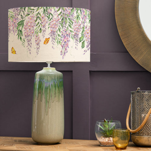 Floral Purple Lighting - Neo & Mariposa Complete Table Lamp Cream Voyage Maison
