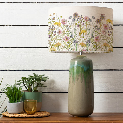 Floral Multi Lighting - Neo & Medmerry Complete Table Lamp Linen Voyage Maison