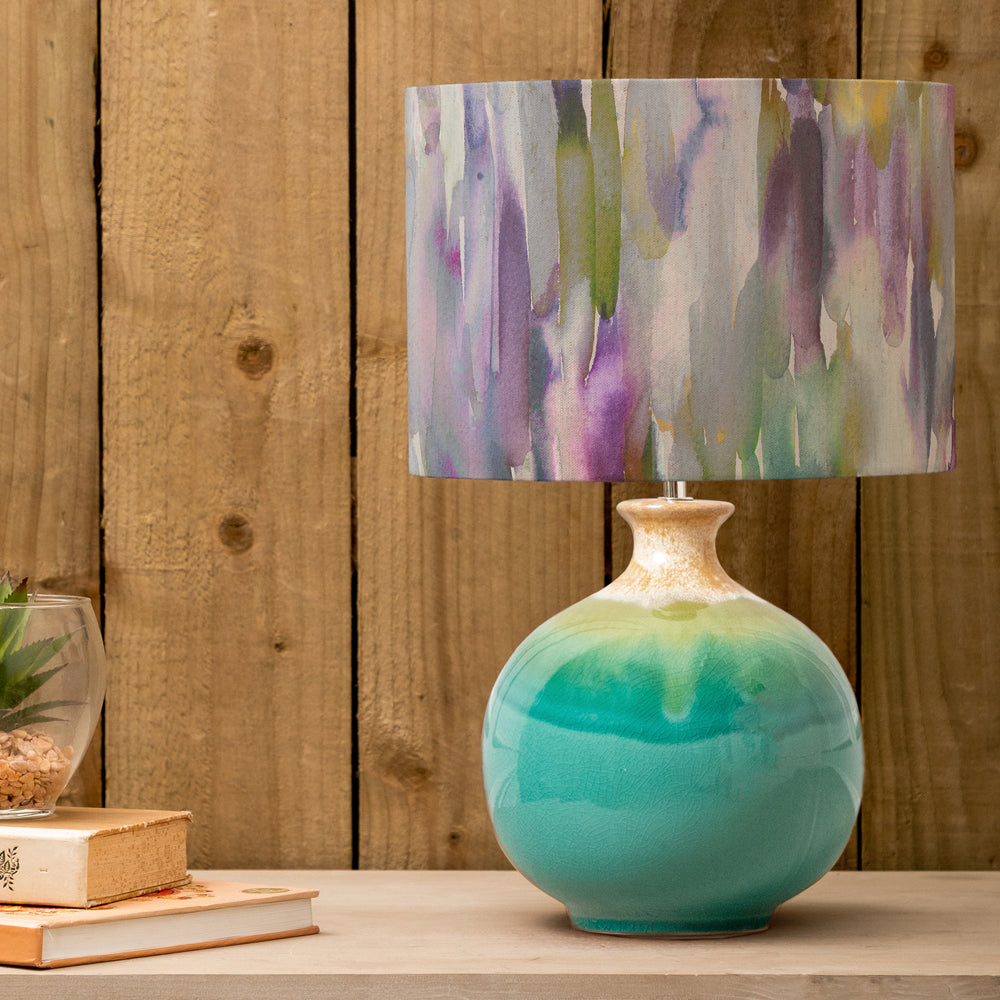 Azima Aqua/Indigo Eva & Neso Complete Table Lamp | Blue Lighting
