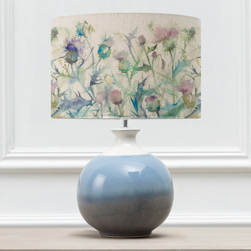 Floral Blue Lighting - Neso  & Cirsium Eva  Complete Lamp Sky/Damson Voyage Maison