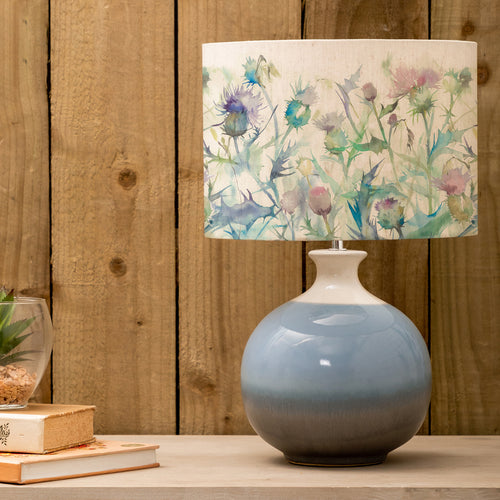 Floral Blue Lighting - Neso  & Cirsium Eva  Complete Lamp Sky/Damson Voyage Maison