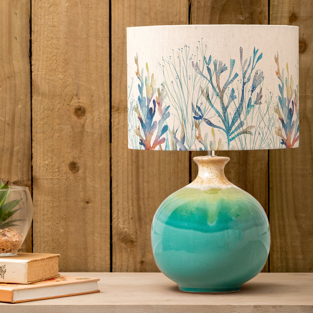 Blue shop coral lamp