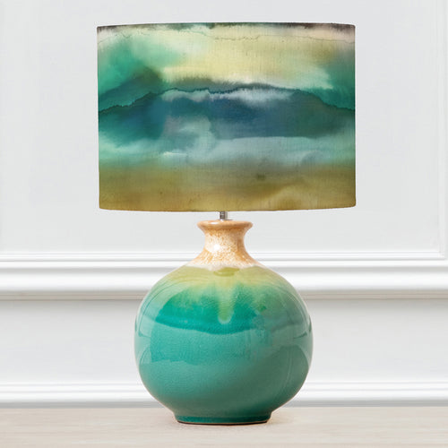 Abstract Blue Lighting - Neso  & Fjord Eva  Complete Table Lamp Aqua/Jade Voyage Maison