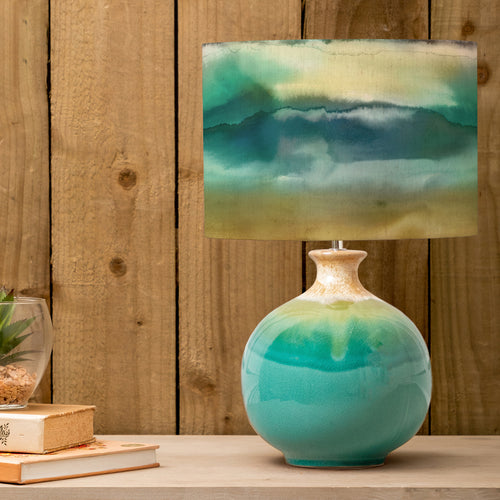 Abstract Blue Lighting - Neso  & Fjord Eva  Complete Table Lamp Aqua/Jade Voyage Maison