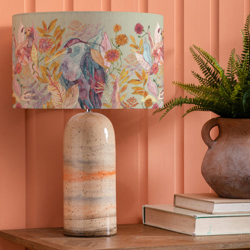 Animal Beige Lighting - Ennerdale Forest Eva & Ocefina Complete Table Lamp Sandstone/Harvest Voyage Maison