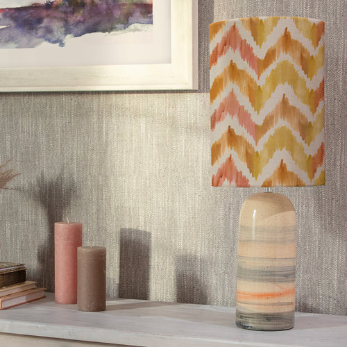 Abstract Beige Lighting - Savannah Anna & Ocefina Complete Table Lamp Sandstone/Amber Additions