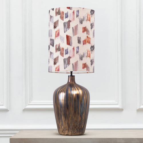 Abstract Gold Lighting - Olywn  & Arwen Anna  Complete Table Lamp Glass/Rosewater Additions