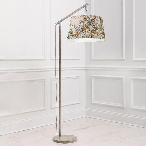 Floral Grey Lighting - Quintus  & Hawthorn Quintus Taper  Complete Floor Lamp Grey/Olive Darren Woodhead