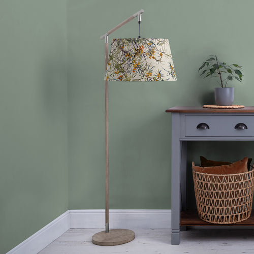 Floral Grey Lighting - Quintus  & Hawthorn Quintus Taper  Complete Floor Lamp Grey/Olive Darren Woodhead