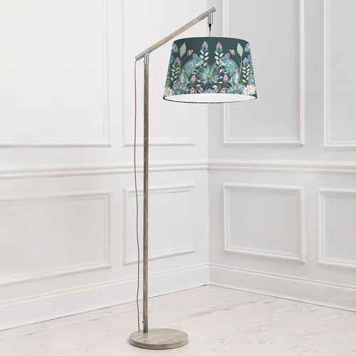 Floral Grey Lighting - Quintus  & Osawi Quintus Taper  Complete Floor Lamp Grey/Emerald Voyage Maison