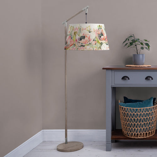 Floral Grey Lighting - Quintus  & Papavera Quintus Taper  Complete Floor Lamp Grey/Sweetpea Voyage Maison