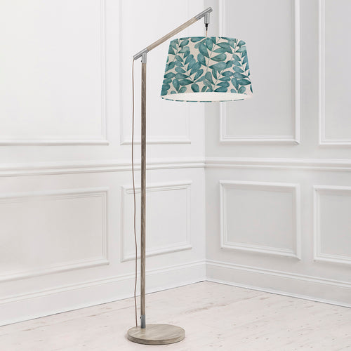 Floral Grey Lighting - Quintus  & Rowan Quintus Taper  Complete Floor Lamp Grey/Aqua Additions