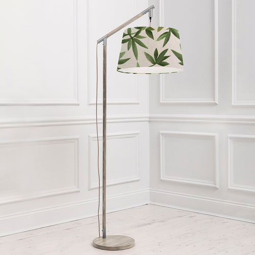 Floral Grey Lighting - Quintus  & Silverwood Quintus Taper  Complete Floor Lamp Grey/Apple Additions