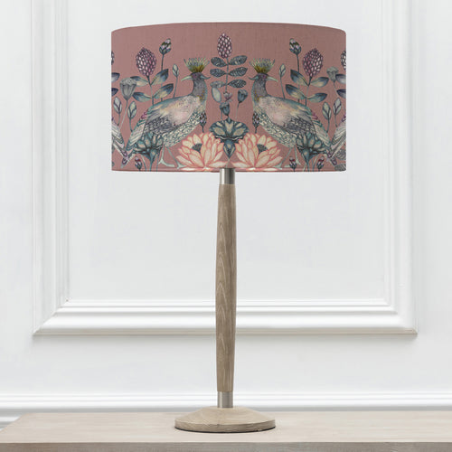 Floral Grey Lighting - Solensis Small & Ahura Eva  Complete Table Lamp Grey/Mauve Voyage Maison