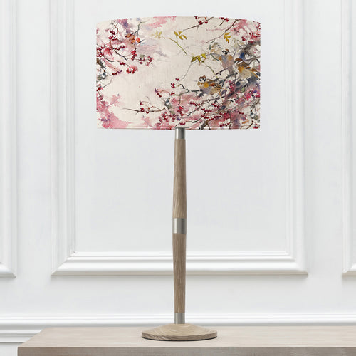 Floral Grey Lighting - Solensis Tall & Brushwood Eva  Complete Table Lamp Grey/Blossom Darren Woodhead
