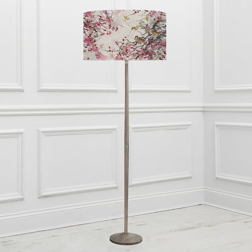 Floral Grey Lighting - Solensis  & Brushwood Eva  Complete Floor Lamp Grey/Blossom Darren Woodhead