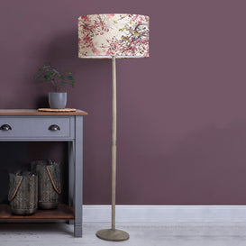 Darren Woodhead Solensis & Brushwood Eva Complete Floor Lamp in Grey/Blossom