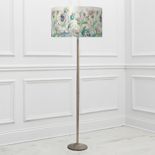 Floral Grey Lighting - Cirsium Eva & Solensis Complete Floor Lamp Grey/Damson Voyage Maison