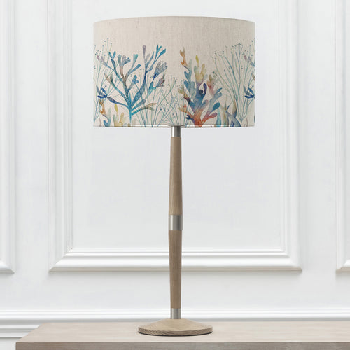 Abstract Grey Lighting - Solensis Tall & Coral Reef Eva  Complete Table Lamp Grey/Cobalt Voyage Maison